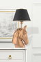 Opviq Lámpara de mesa Horse - Negro y Dorado